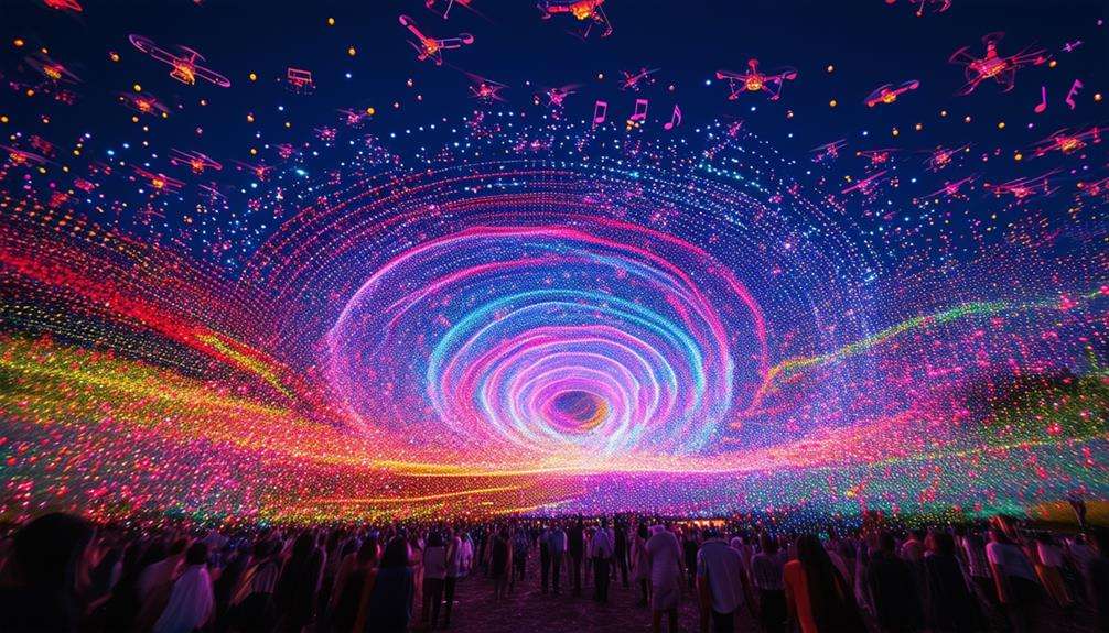 innovative music drone performance