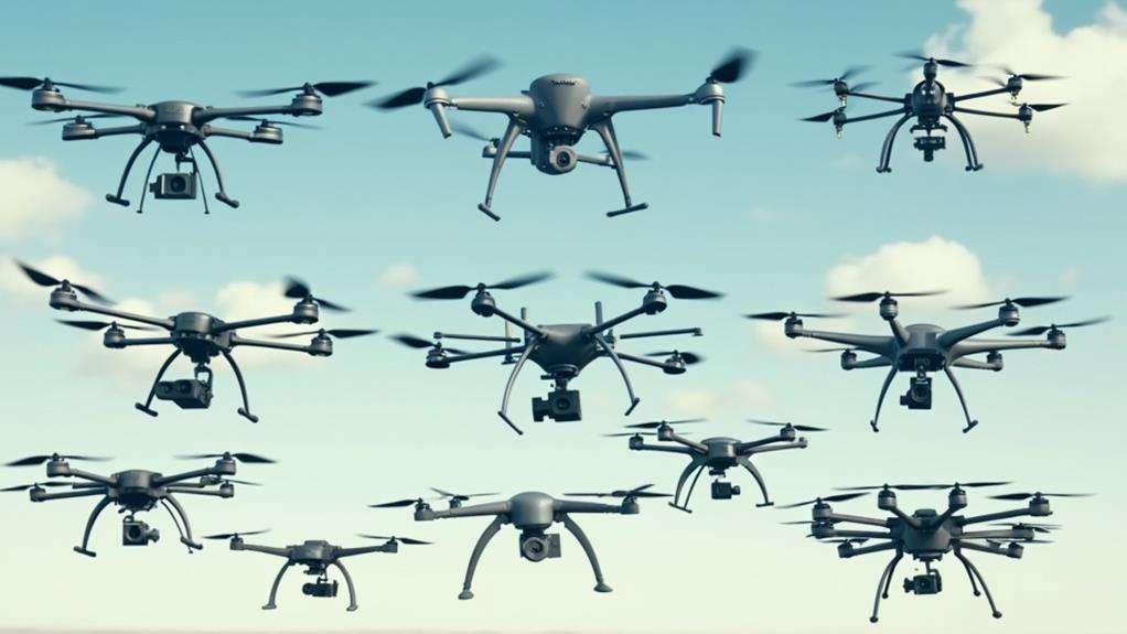 variety of drone models