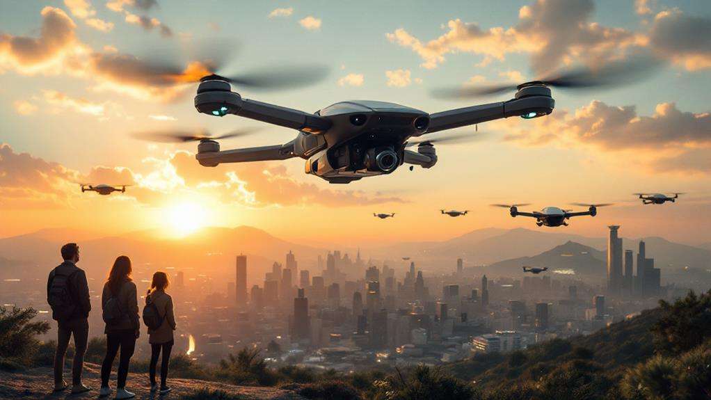 post 1980s civilian drone applications