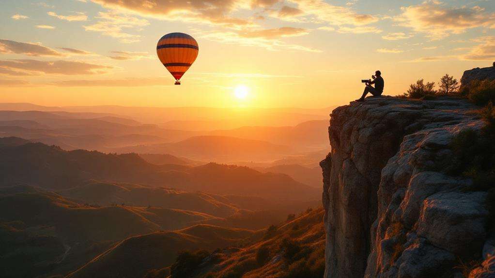 aerial imagery on foot