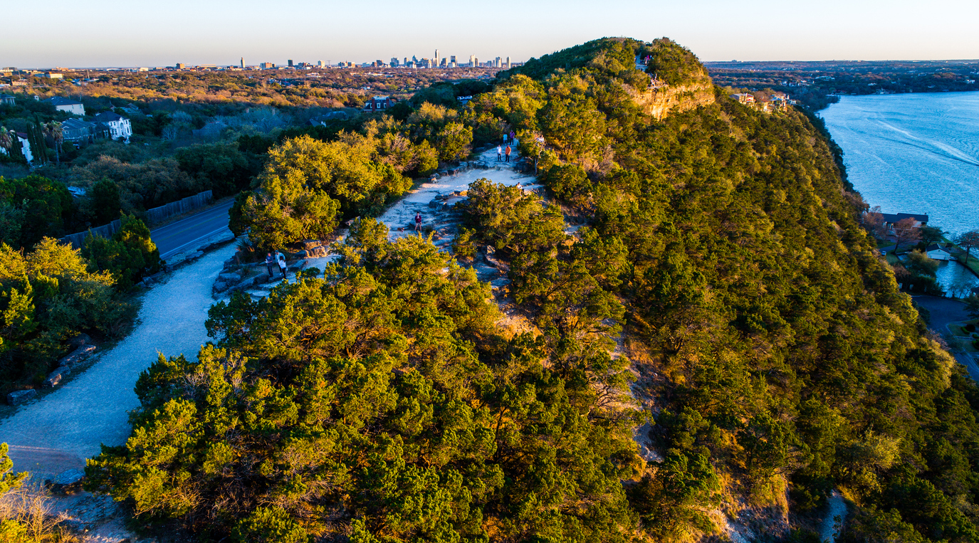 Sunset at Mount Bonnell during sunset