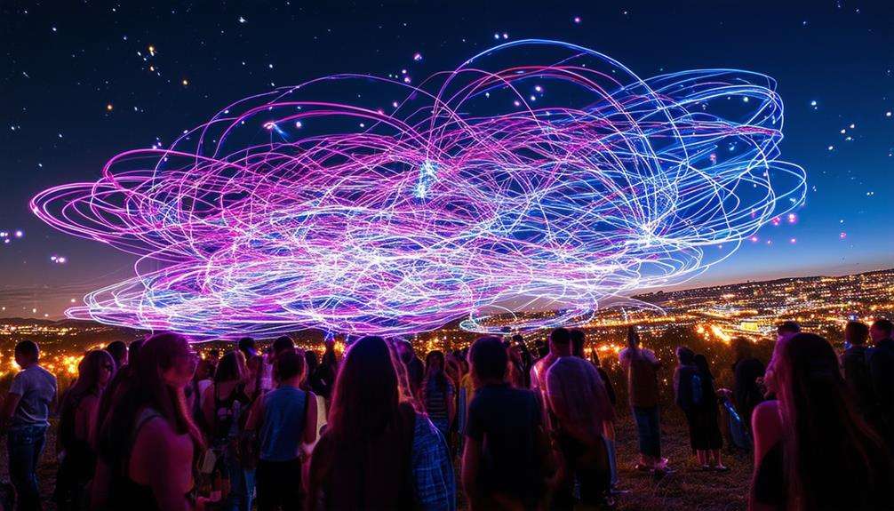 aerial displays using drones