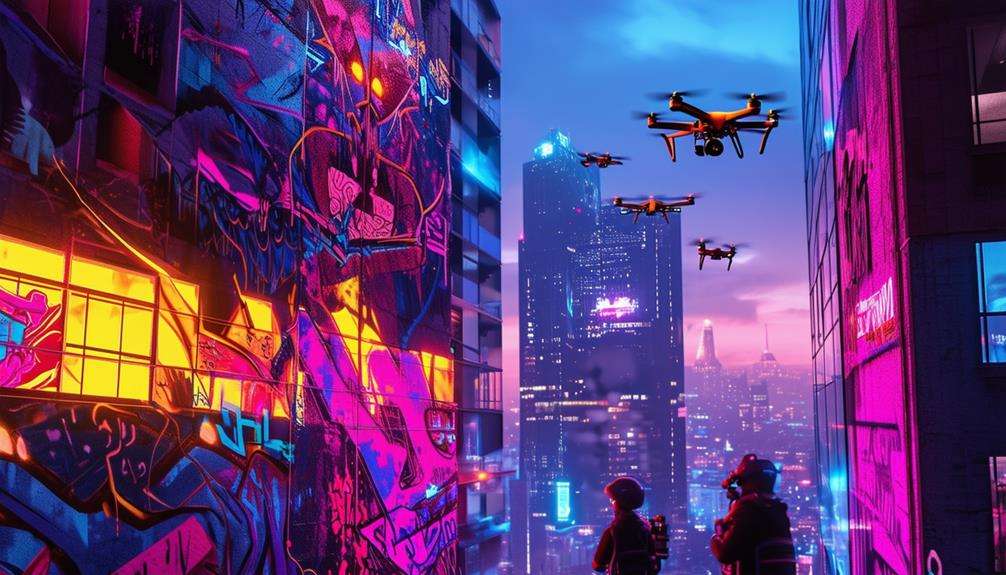 drone graffiti art evolution