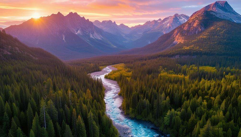 aerial photography of landscapes