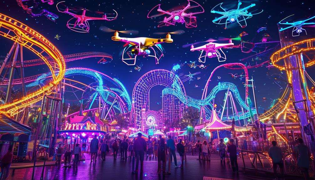 captivating drone light displays